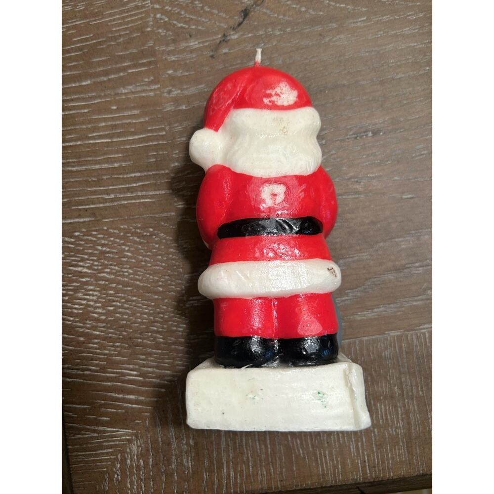 Vtg Christmas Candles Hand Painted‎ Figures set of 3 Santa Mrs Claus Drummer Boy - Picture 12 of 16